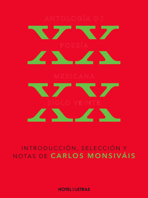cover image of Antología de poesía. Siglo XX